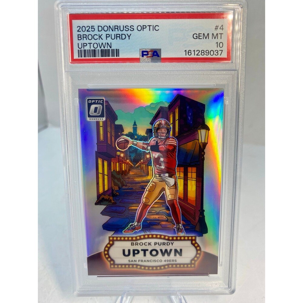 Brock Purdy PSA 10 San Francisco 49ers 2025 Panini Donruss Optic - Uptowns #4